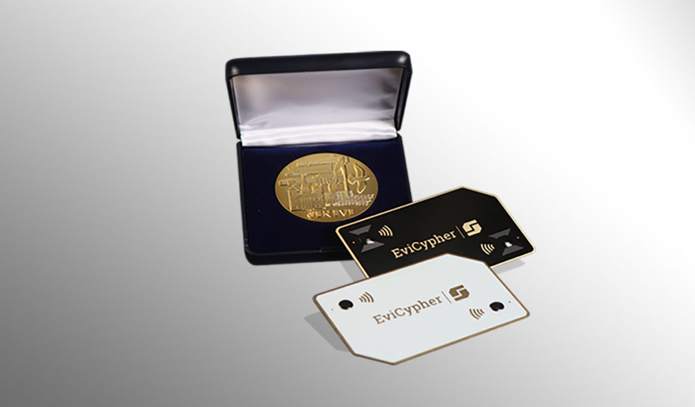 EviCypher Technology NFC hardware wallet encryption key manager password manager gold medal 2021 of the Geneva international inventions secret keeper management by Freemindtronic Andorra