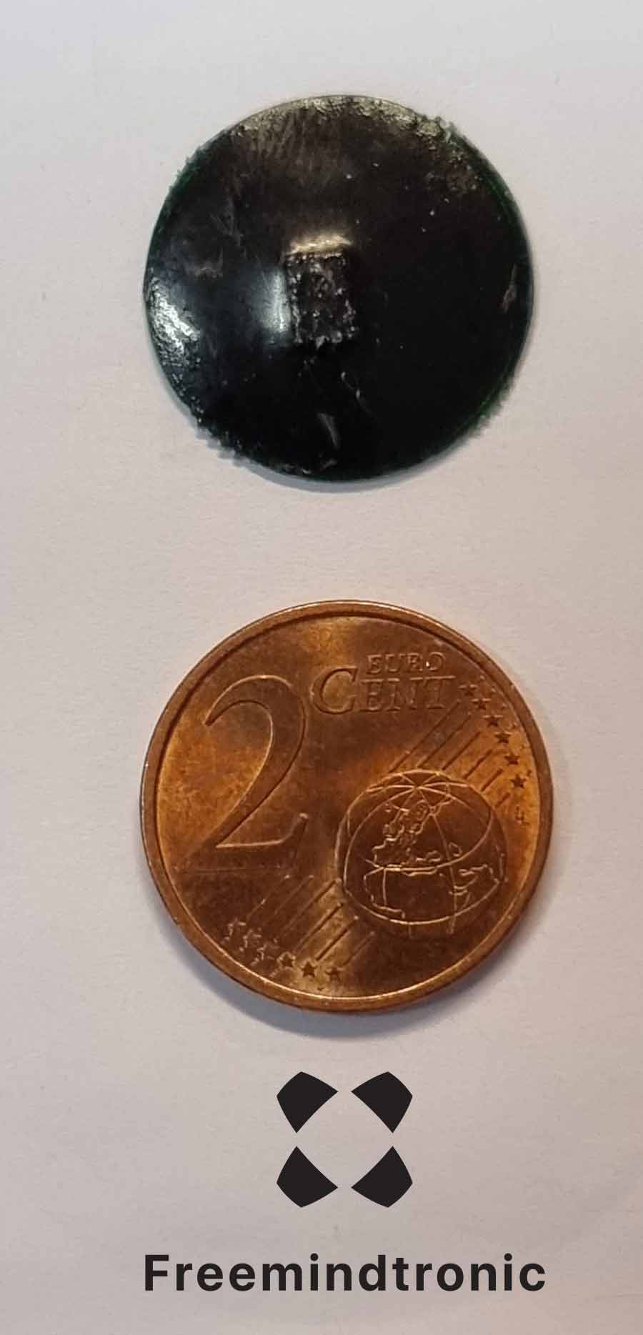 Eurosatory 2022 EviCypher NFC PCB circle at format 2 cent coins by Freemindtronic Andorra