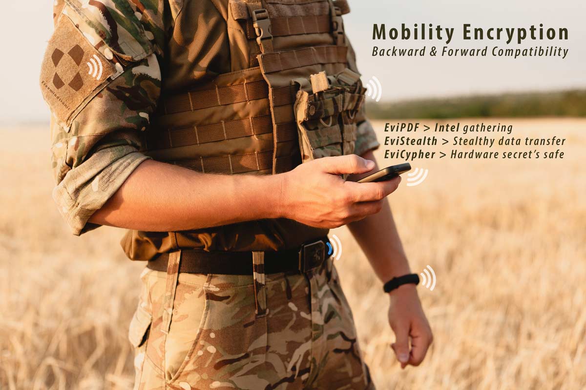 Eurosatory 2022 mobility encryption & Safety & Cyber Security by EviStealth, EviPDF, EviCypher, Technologies from Freemindtronic Andorra