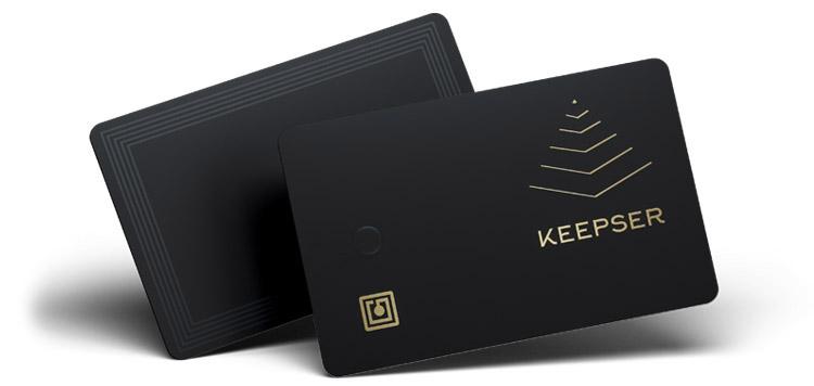 NFC Card Cold Wallet Keepser recto verso