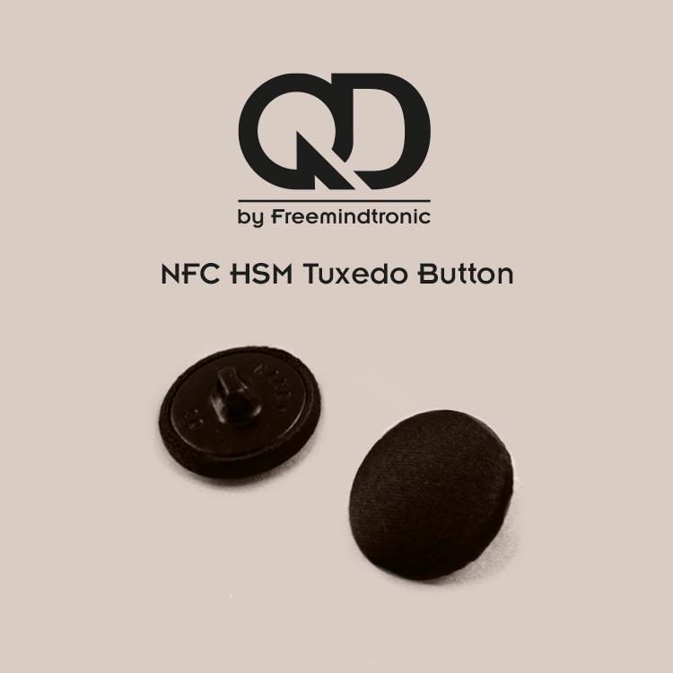NFC HSM Tuxedo Button by Q Development from Freemindtronic Andorra
