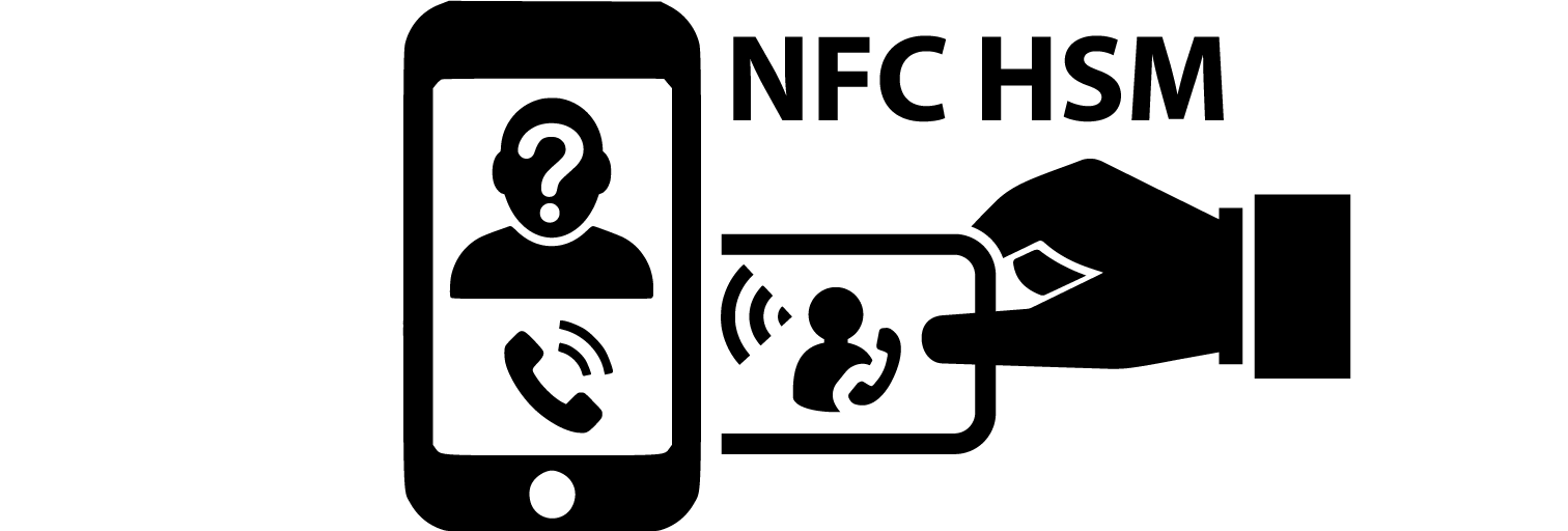 EviCall NFC HSM EviCore NFC HSM Technologies anonymous contactless hand NFC card contact manager call by Freemindtronic from Andorra
