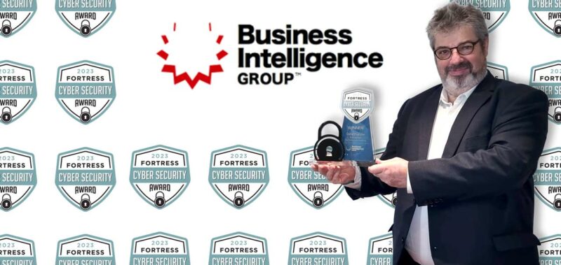 DataShielder HSM Fortress Award Jacques Gascuel inventor CEO de Freemindtronic Andorra el premi fortress 2023 de Business Intelligence Group
