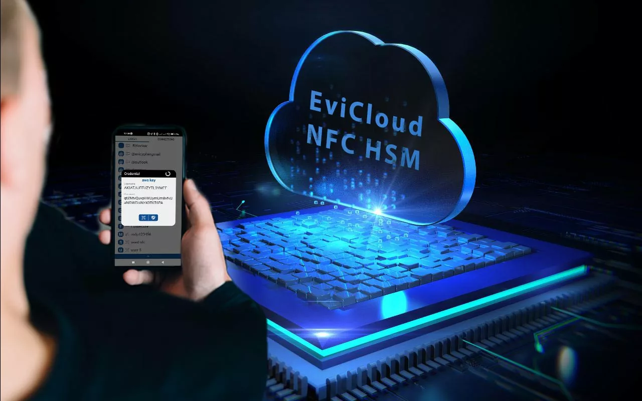 EviCloud NFC HSM Contactless Cloud Keys Management