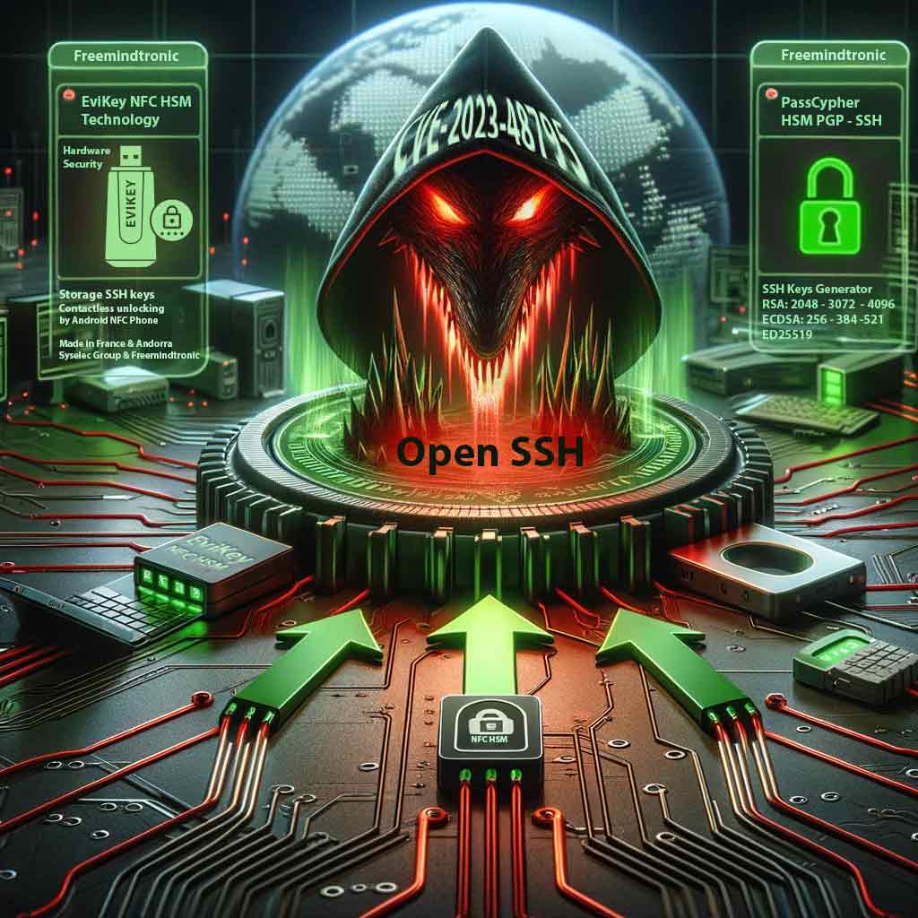 SSH handshake with Terrapin attack and EviKey NFC HSM