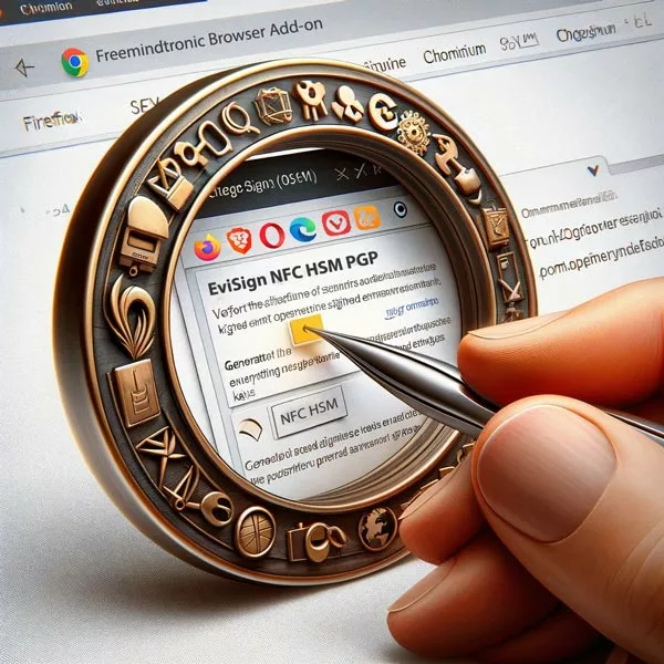 EviSign HSM Extension Functionality within Chromium and Firefox Browsers.