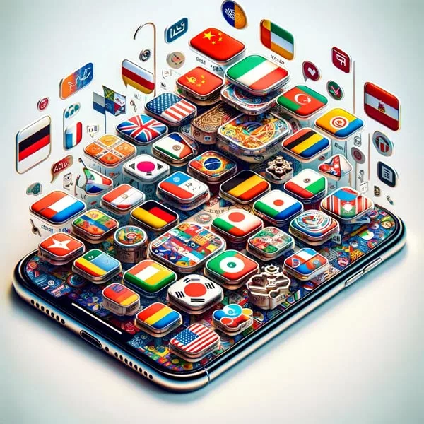 EviSign HSM Multilingual Application Interface showcasing 15 language options.