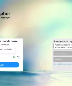 Two login windows showing PassCypher HSM PGP verification results; one with a green figure indicating a secure password, the other with a red hacker icon indicating a compromised password.