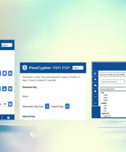PassCypher Engine interface showcasing key management and encryption features.