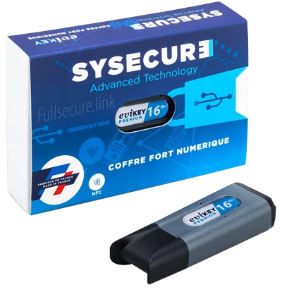 Contactless secure USB key Sysecure NFC HSM 16GB Premium with packaging