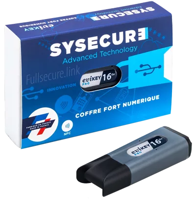 Contactless secure USB key Sysecure NFC HSM 16GB Pro with packaging