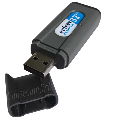 Contactless secure USB key Sysecure NFC HSM 32GB Premium with open cap