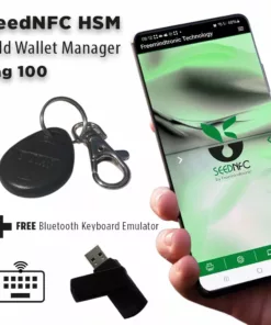 SeedNFC HSM Tag 100 in Black with Free Bluetooth Keyboard Emulator