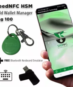 SeedNFC HSM Tag 100 Green with Free Bluetooth Keyboard Emulator