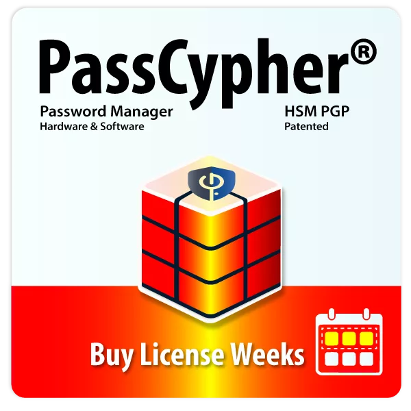 assCypher HSM PGP password manager software box with week license