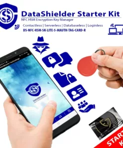 DataShielder NFC HSM Starter Kit Lite 5 with NFC HSM M-Auth Red Tag and Card (DS-NFC-HSM-SK-LITE-5-MAUTH-TAG-CARD-R)