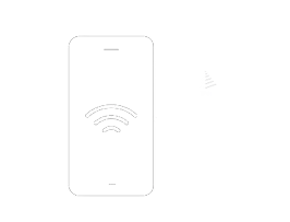 Smartphone displaying an NFC design symbol, suggesting advanced connectivity features.