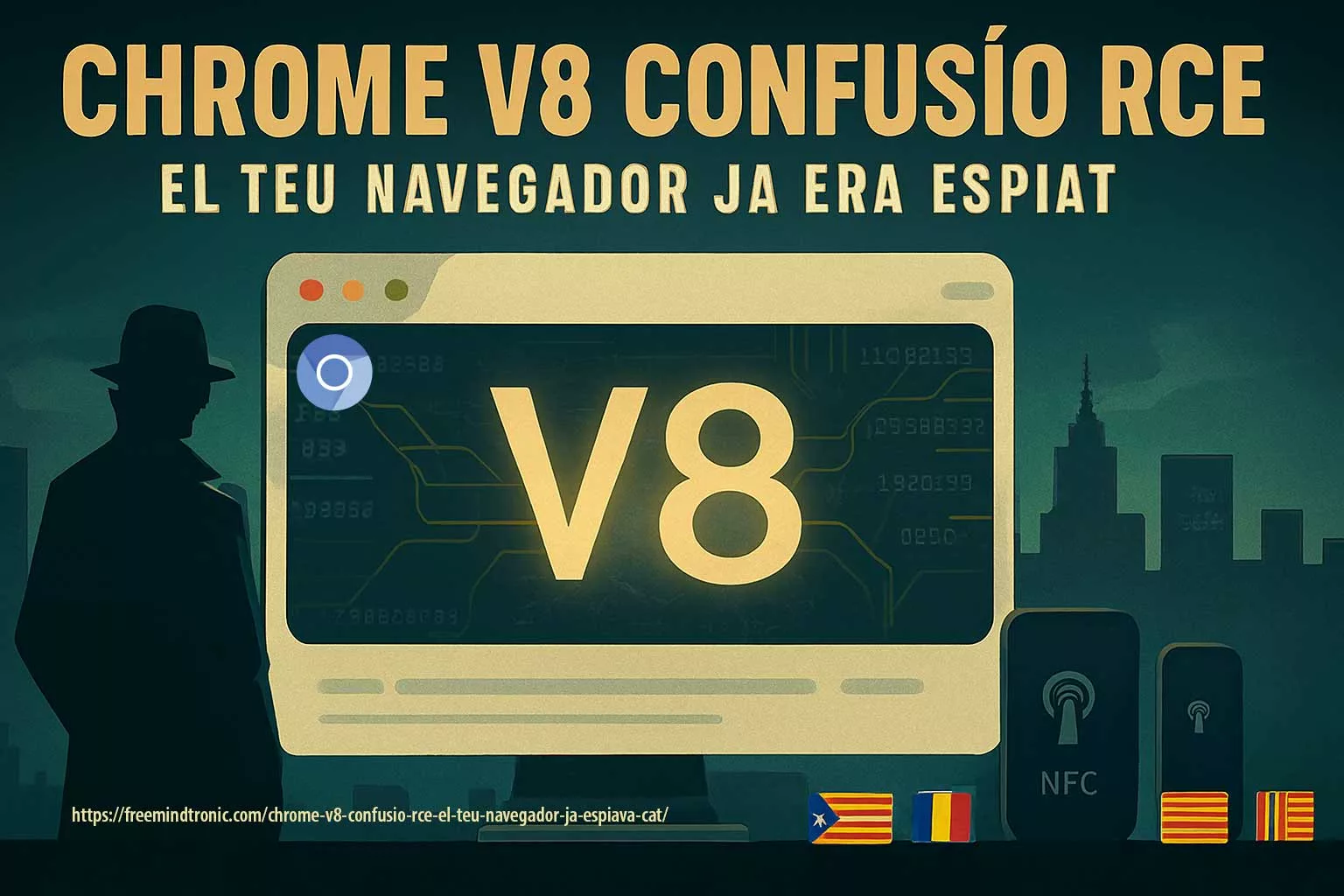 Chrome V8 confusió RCE — zero-day de tipus confusió amb execució remota drive-by; guia Zero-DOM i passos d’urgència per a Catalunya i Andorra