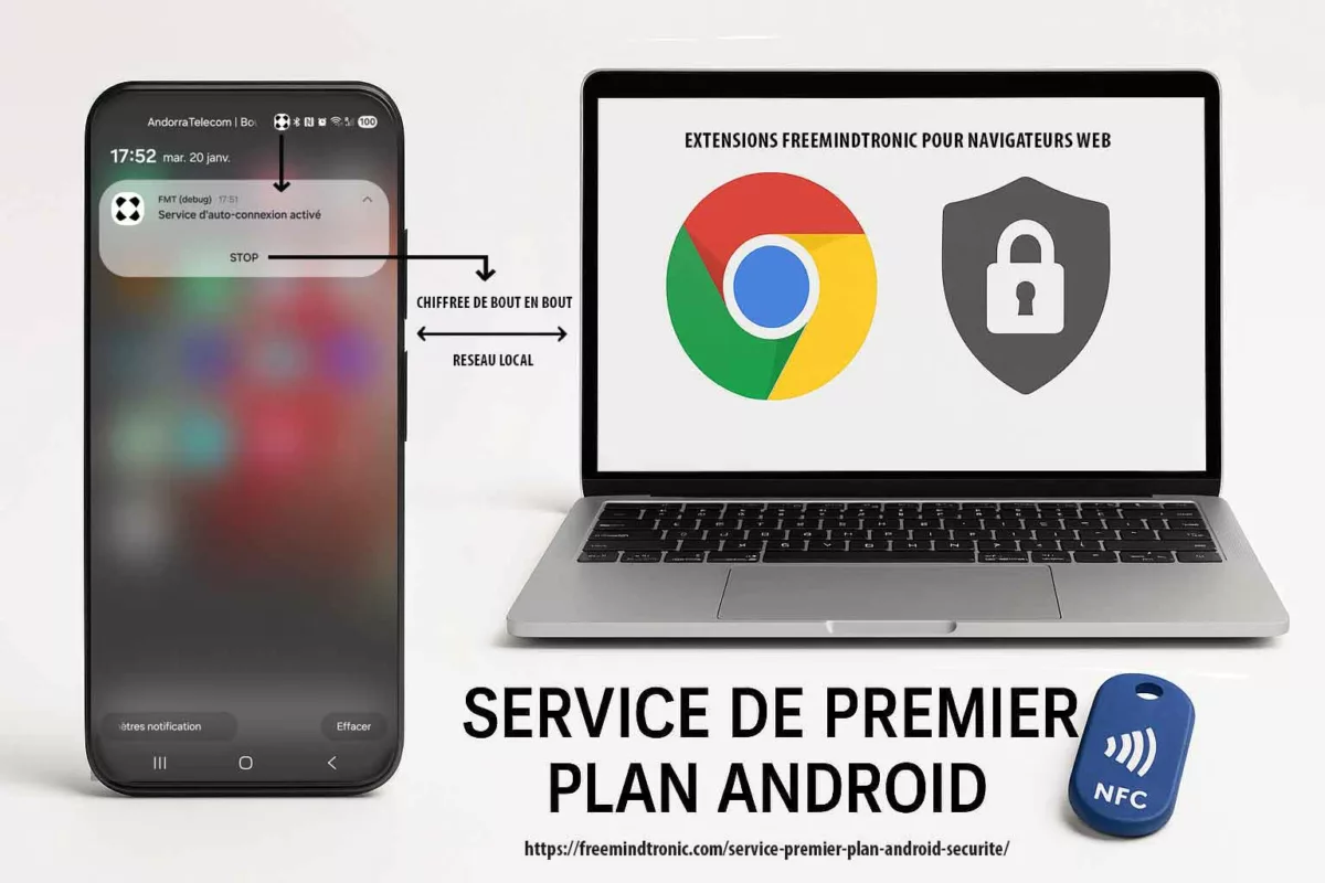 Notification Foreground Service : STOP immédiat (Freemindtronic Connexion PC NFC HSM)