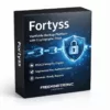 Fortyss verifiable backup software box with cryptographic proof and DSACS integrity engine on white background